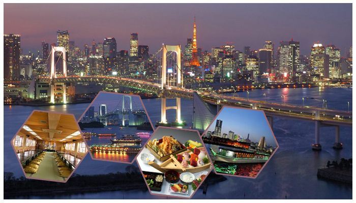 1日目 屋形船で東京夜景観光